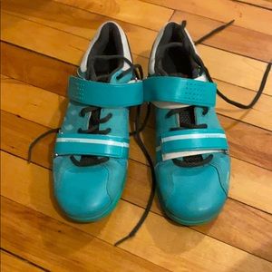Teal reebok crossfit oly lifting shoes 7.5